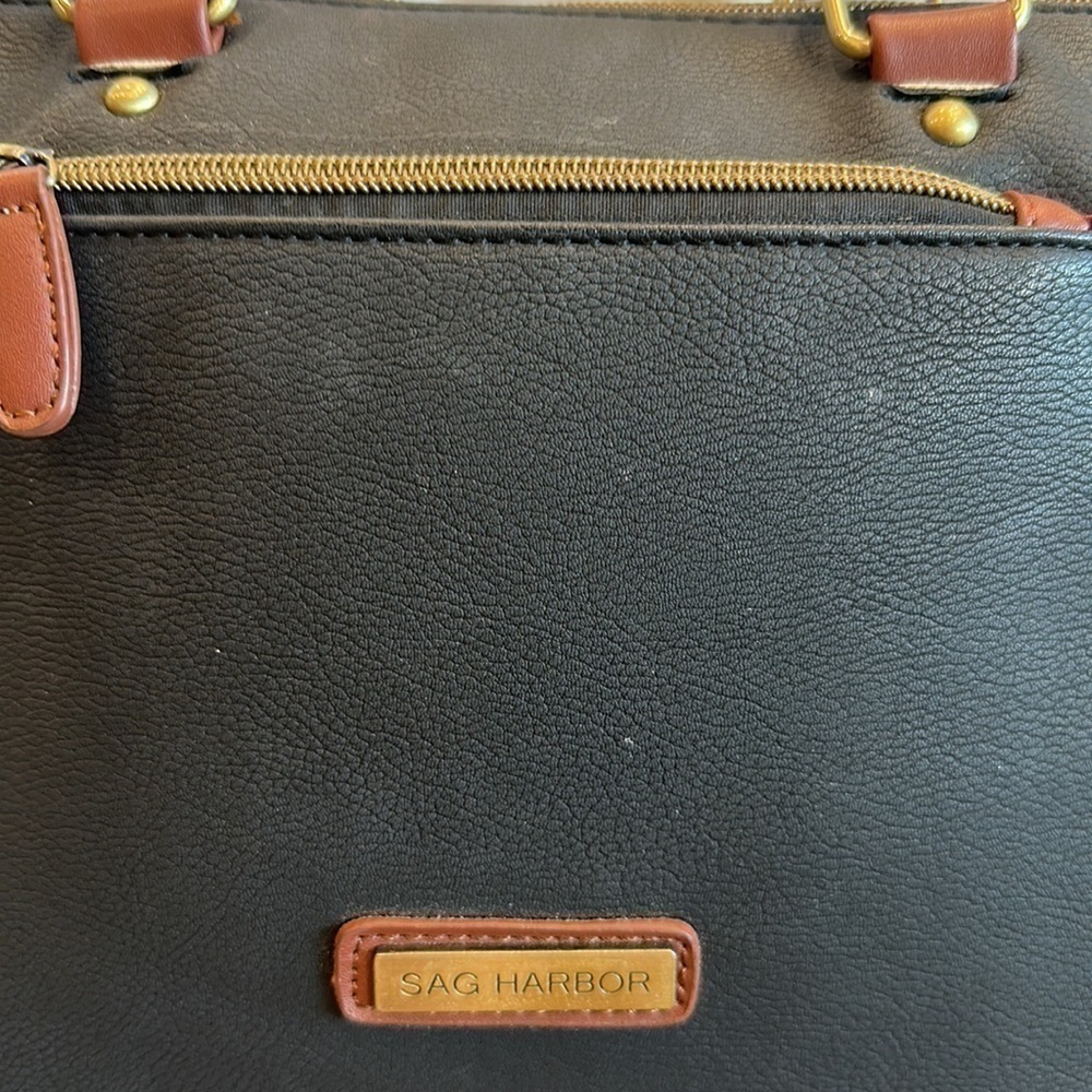 Sag, harbor, black and brown arm bag free loved missing Crossbody strap - Picture 3 of 9